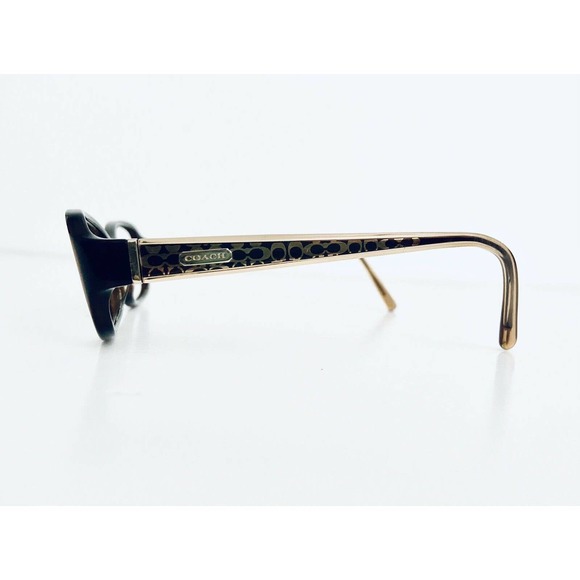 Coach Brown Rectangular Frame Glasses - Picture 3 of 12